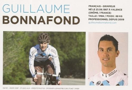 2012 AG2R La Mondiale #NNO Guillaume Bonnafond Front